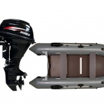 Комплект лодка ПВХ Дека-400 с мотором Hidea HDBF9,9HS PRO