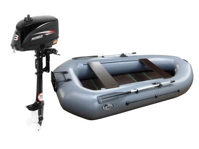 Комплект лодка ПВХ Узола-300 с мотором Hidea HD3FHS