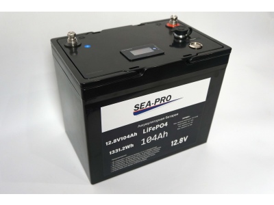 Аккумулятор LiFePO4  Sea-pro 12В, 104 Ач